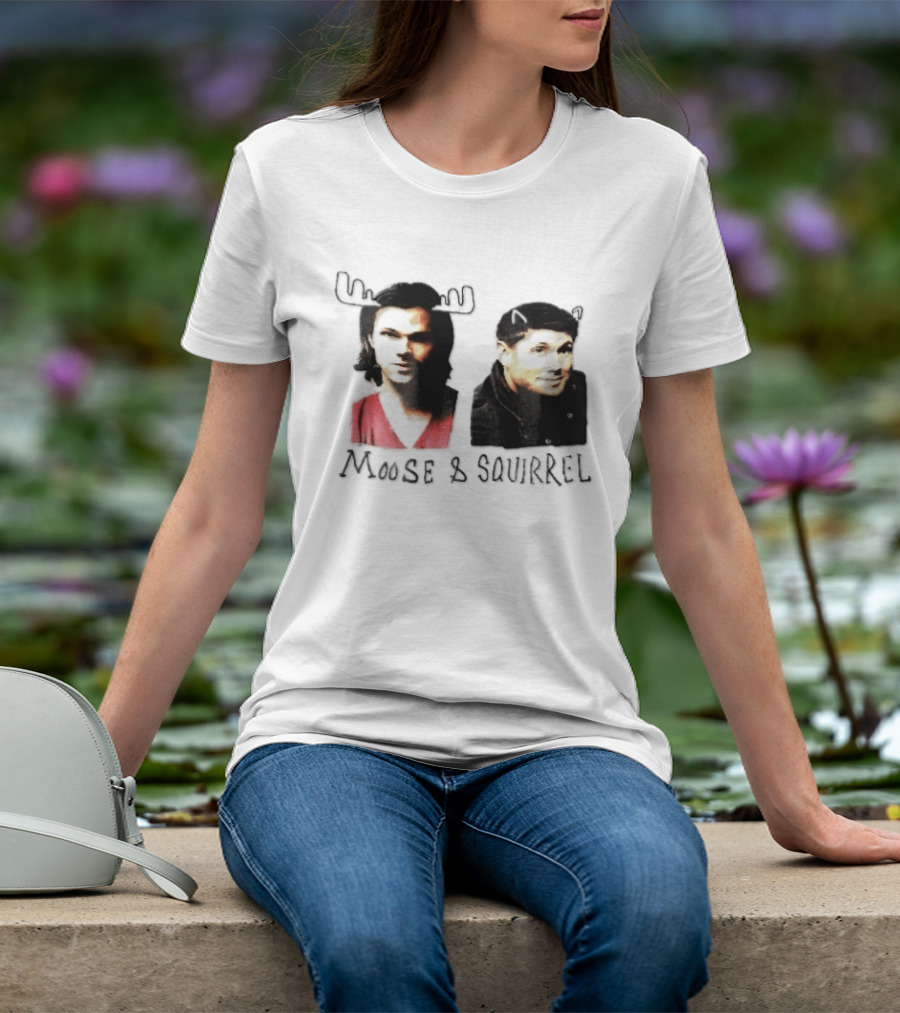 Moose And Squirrel Sam And Dean Winchester Supernatural T-Shirt
