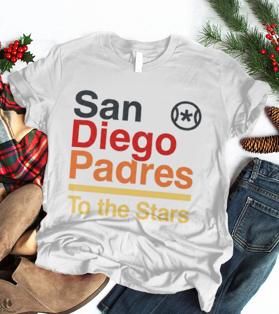 San Diego Padres To The Stars Retro Baseball T-Shirt