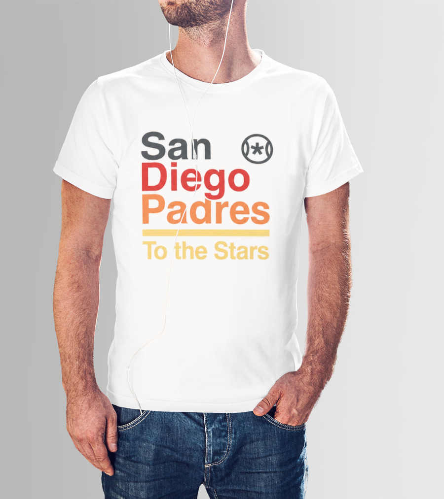 San Diego Padres To The Stars Retro Baseball T-Shirt