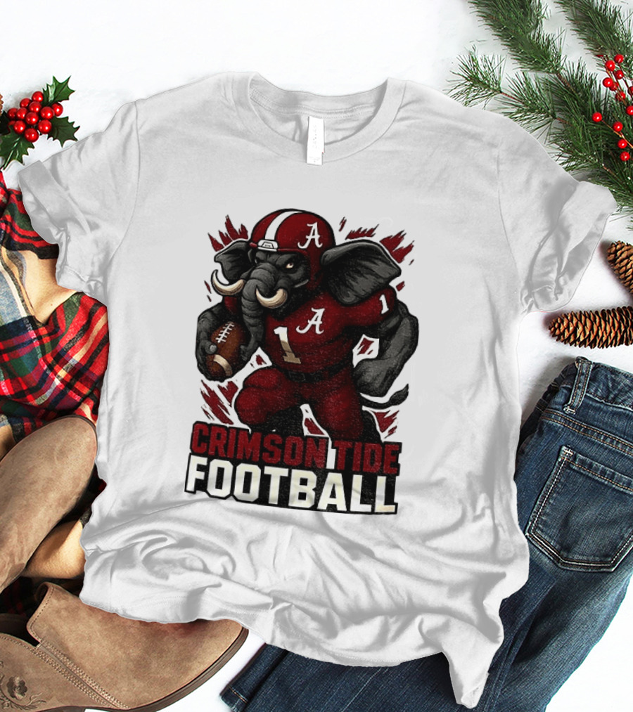 Crimson Tide Football Elephant Alabama A 1 T-Shirt