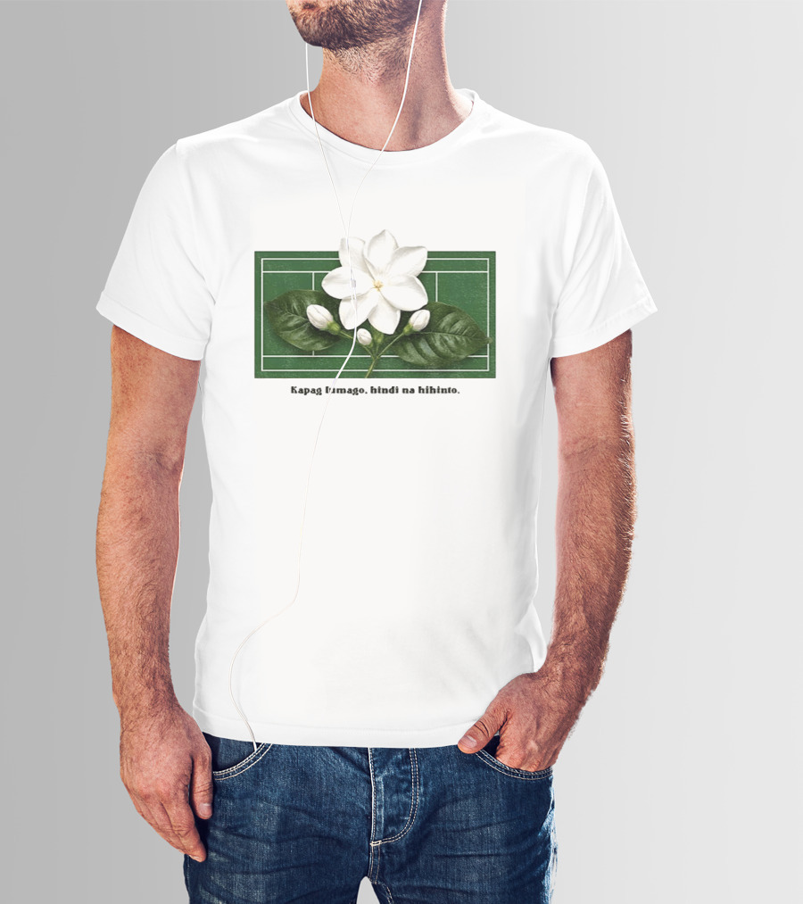 Alex Eala Sampaguita Kapag Lumago Tennis Court Motif T-Shirt