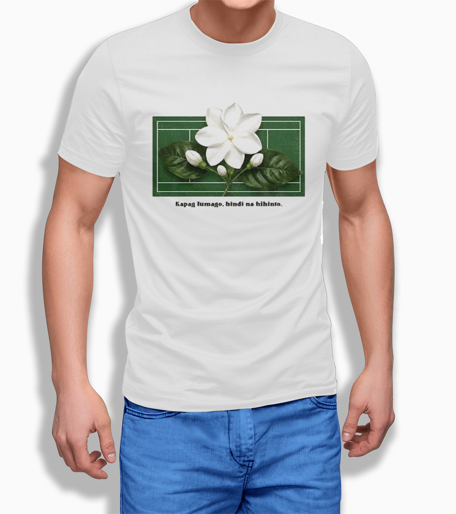 Alex Eala Sampaguita Kapag Lumago Tennis Court Motif T-Shirt