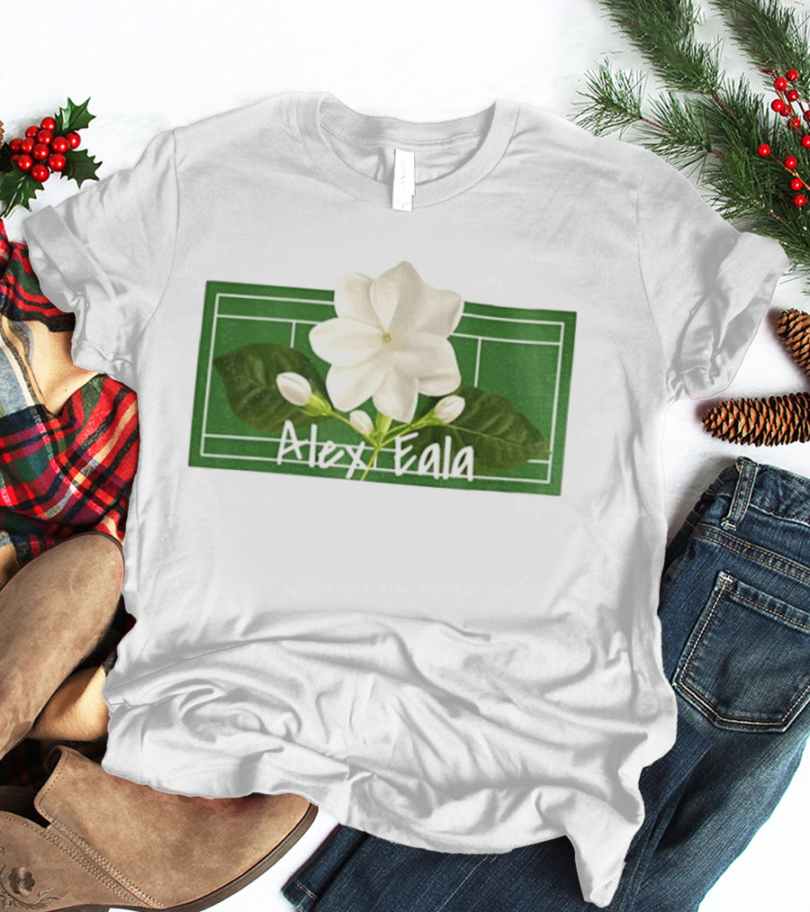 Alex Eala Sampaguita Tennis Court Blossom T-Shirt