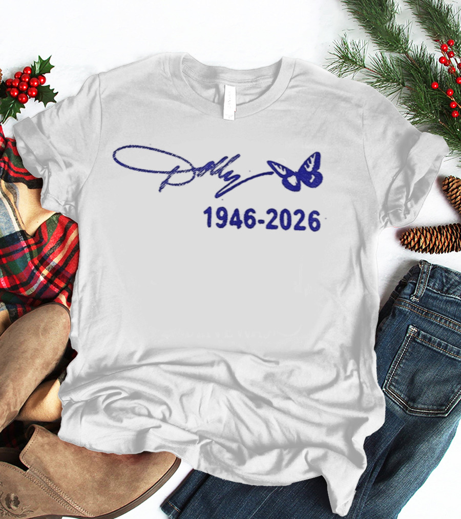 Dolly Parton Signature Butterfly 1946 2026 T-Shirt