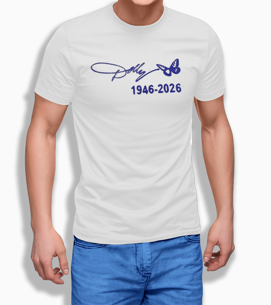 Dolly Parton Signature Butterfly 1946 2026 T-Shirt