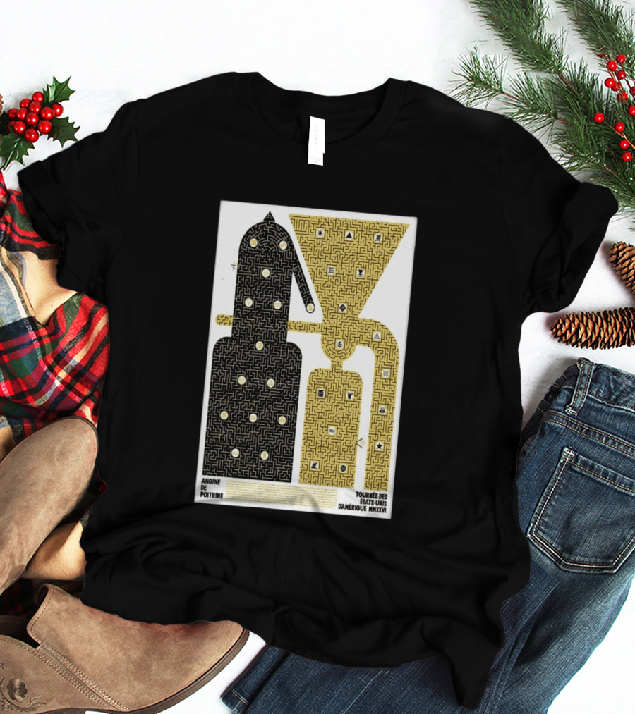Angine De Poitrine Tournée Des États Unis D'Amérique MMXXVI Tour Music Limited T-Shirt
