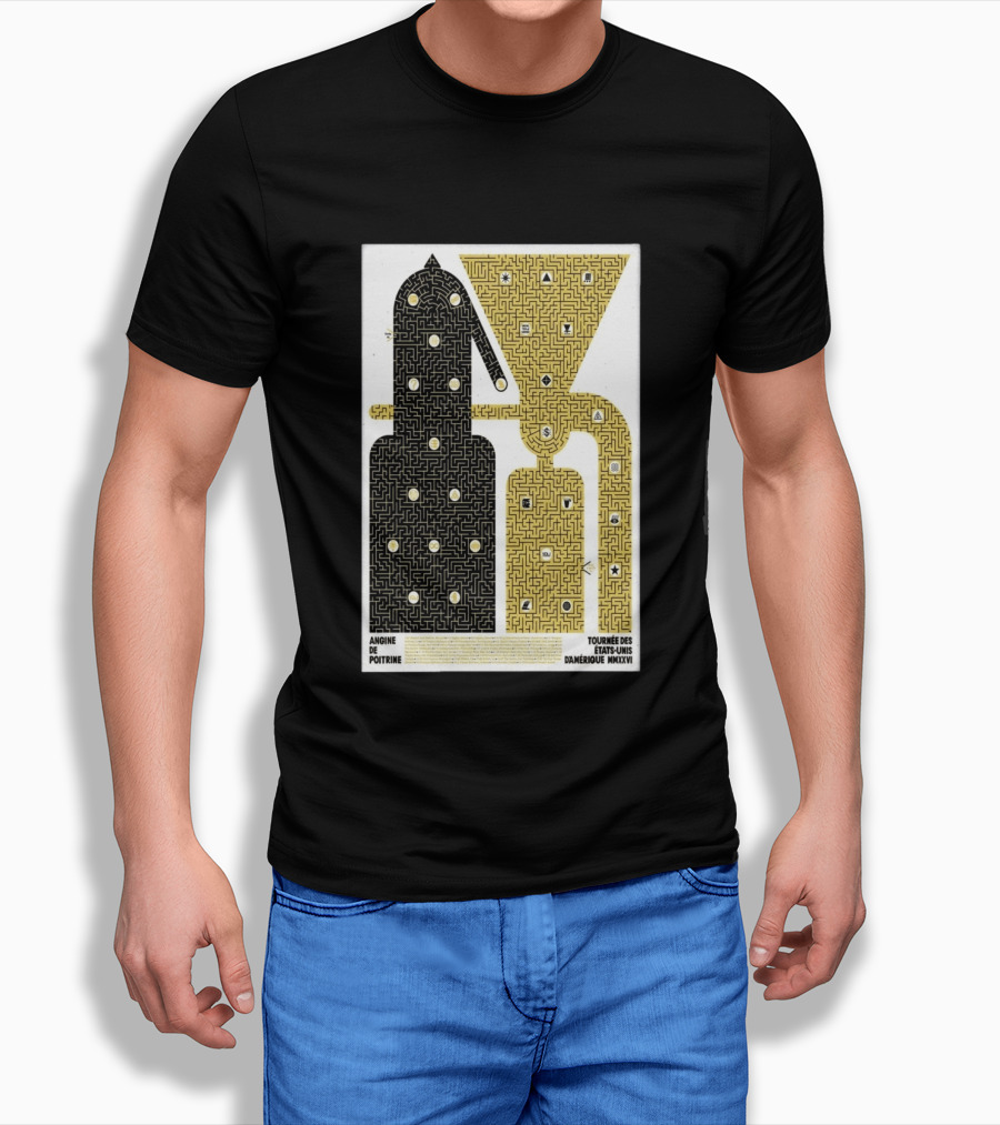 Angine De Poitrine Tournée Des États Unis D'Amérique MMXXVI Tour Music Limited T-Shirt