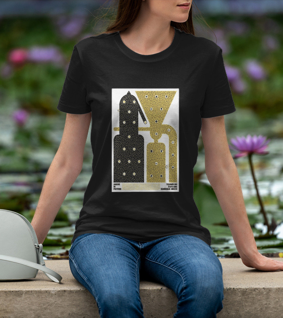 Angine De Poitrine Tournée Des États Unis D'Amérique MMXXVI Tour Music Limited T-Shirt