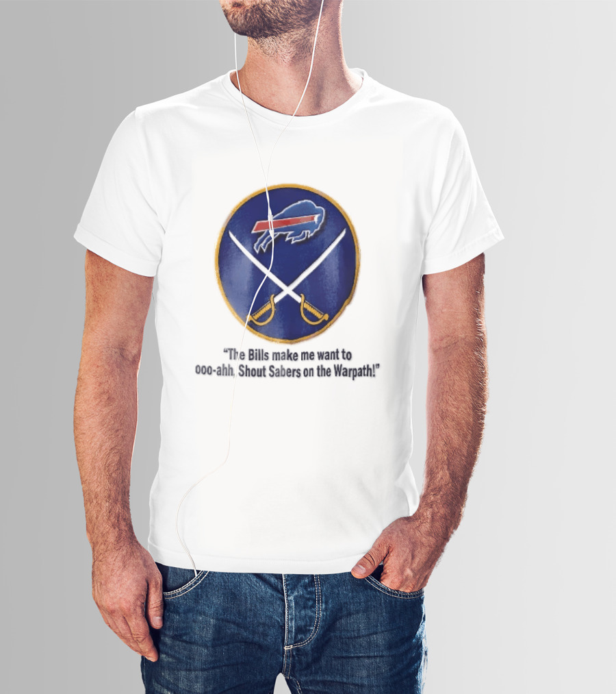 Buffalo Bills Sabers Warpath Shout Ooo Ahh Swords T-Shirt