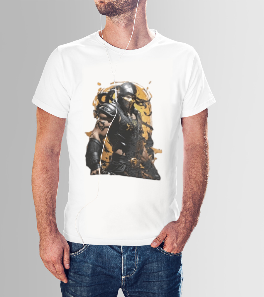 Mortal Kombat Scorpion Warrior Fighter T-Shirt