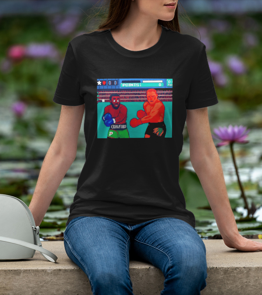 Crawford Vs Canelo Retro Boxing Arcade Game Showdown T-Shirt