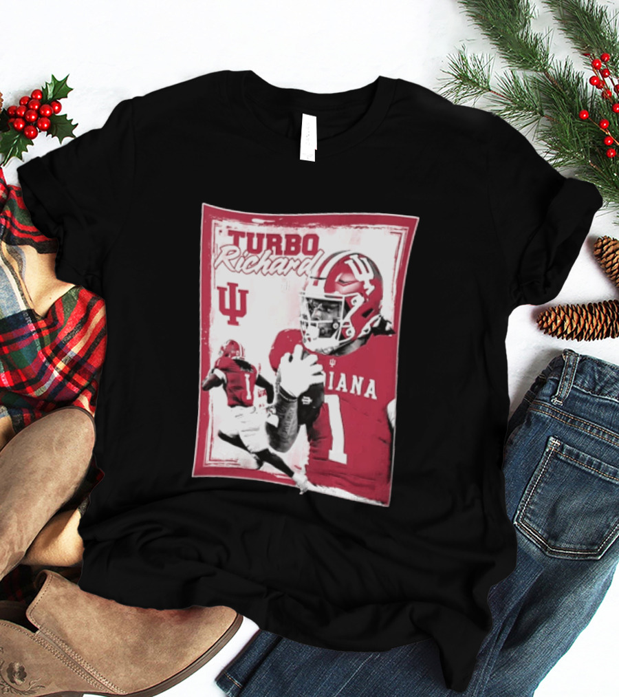 Indiana Hoosiers Turbo Richard #1 Football Powerhouse T-Shirt
