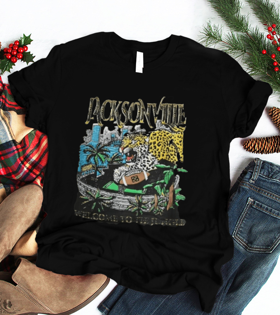 Jacksonville Welcome To The Jungle Leopard Football Stadium T-Shirt