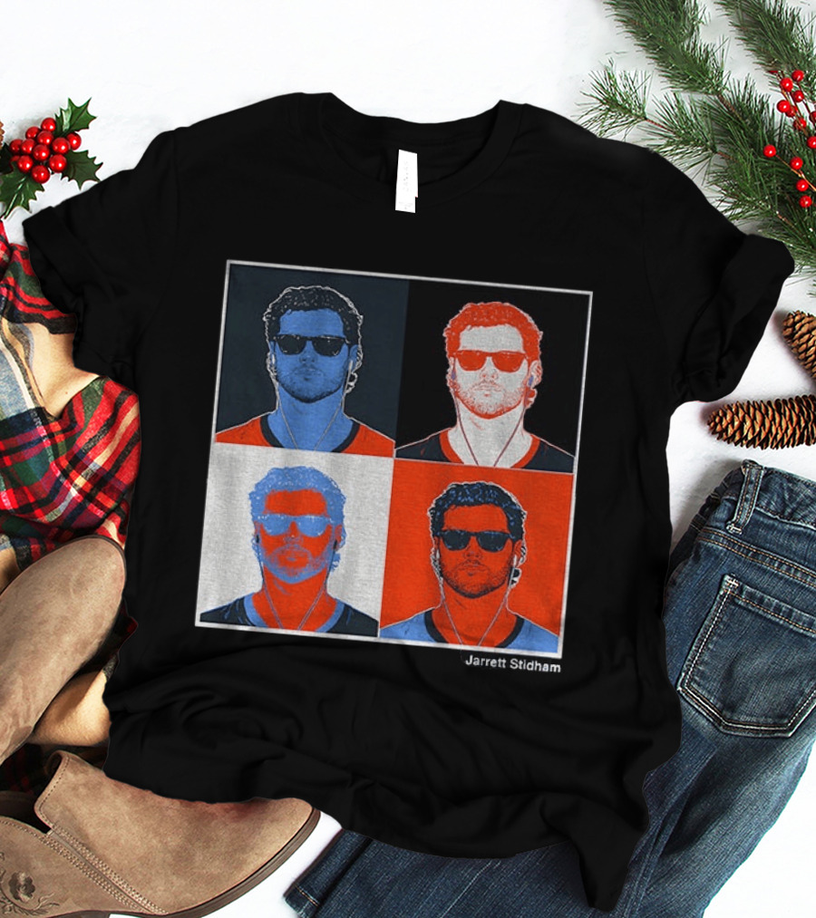 Jarrett Stidham Pop Art Denver Broncos Football Player T-Shirt