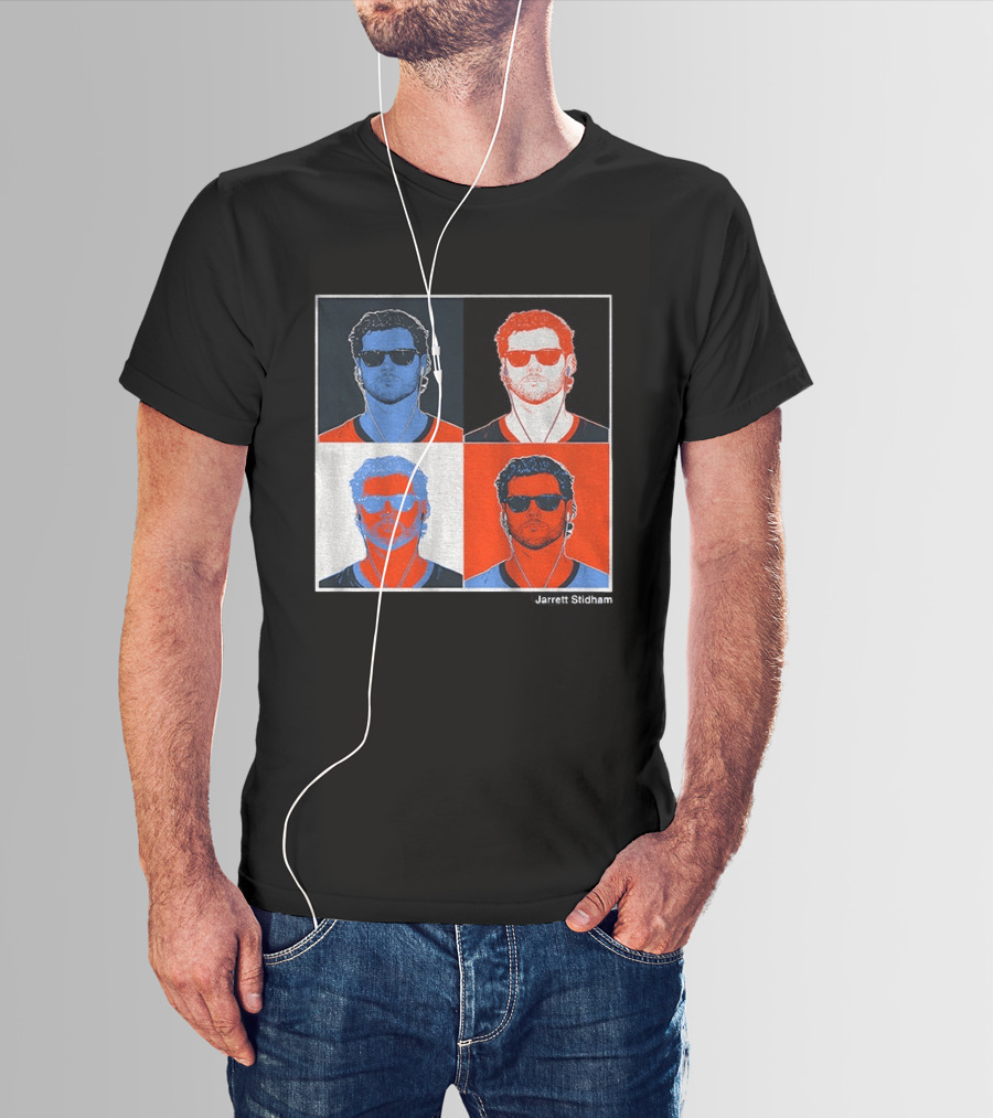 Jarrett Stidham Pop Art Denver Broncos Football Player T-Shirt