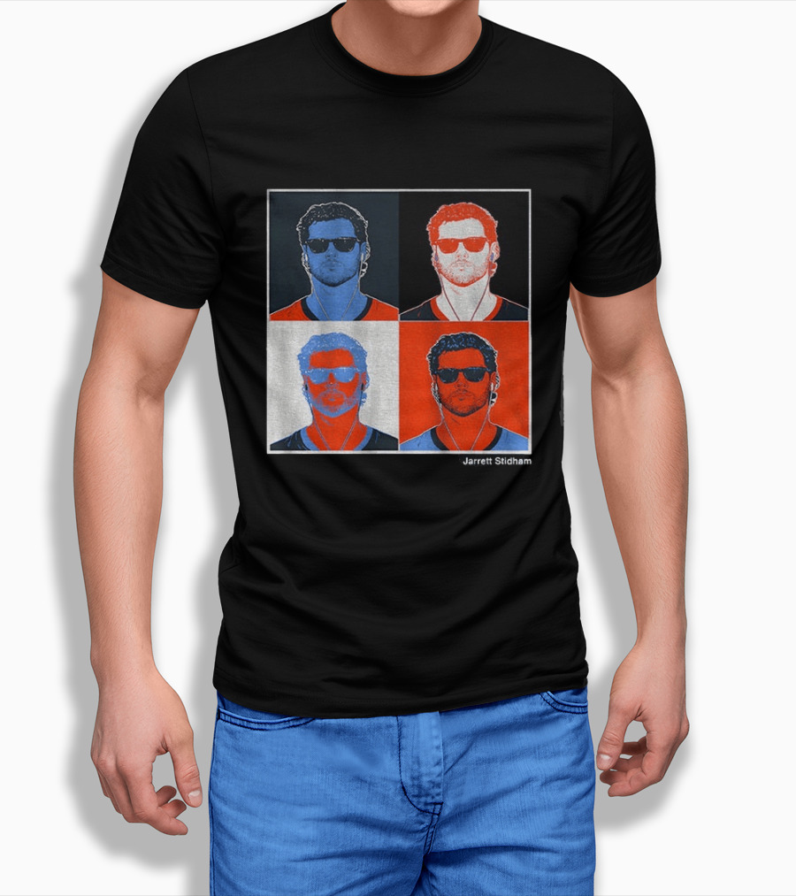 Jarrett Stidham Pop Art Denver Broncos Football Player T-Shirt