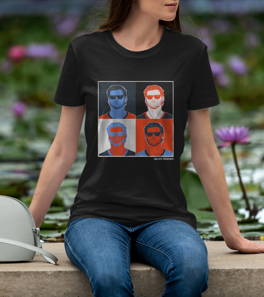 Jarrett Stidham Pop Art Denver Broncos Football Player T-Shirt