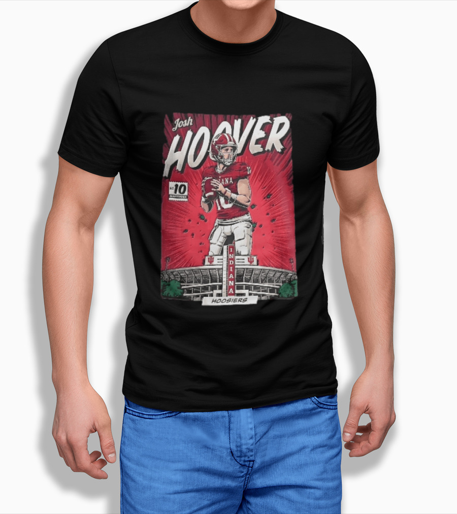 Josh Hoover Indiana Hoosiers Football Quarterback No 10 T-Shirt