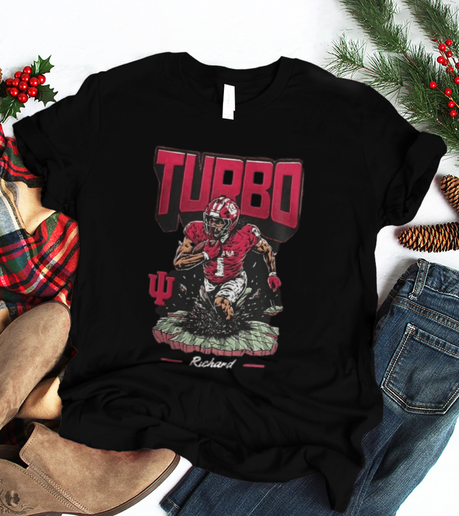 Turbo Richard Indiana Football Running Back Explosion T-Shirt