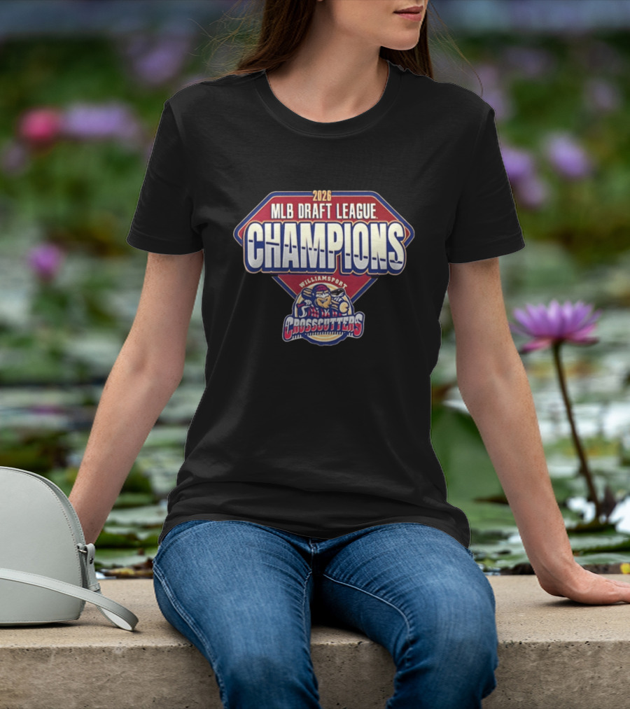 Williamsport Crosscutters 2026 MLB Draft League Champions Celebration T-Shirt