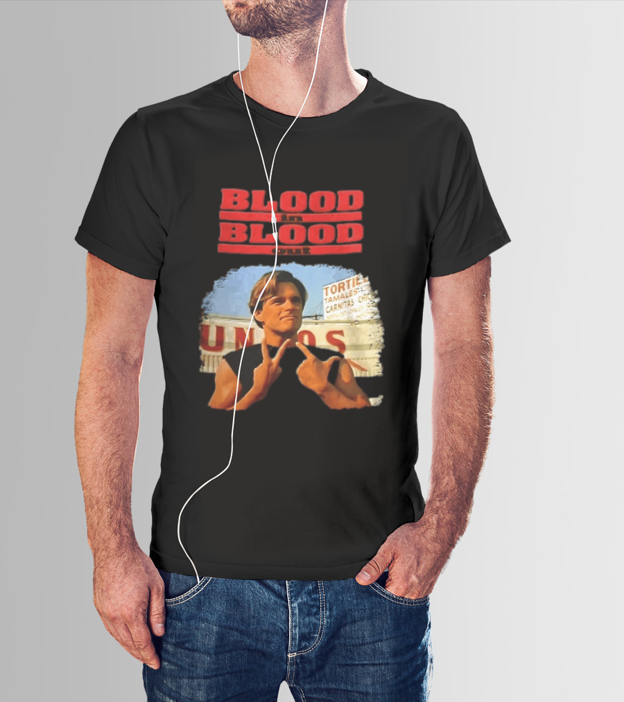 Blood In Blood Out Hand Gesture Tortillas Tamales Carnitas Image T-Shirt