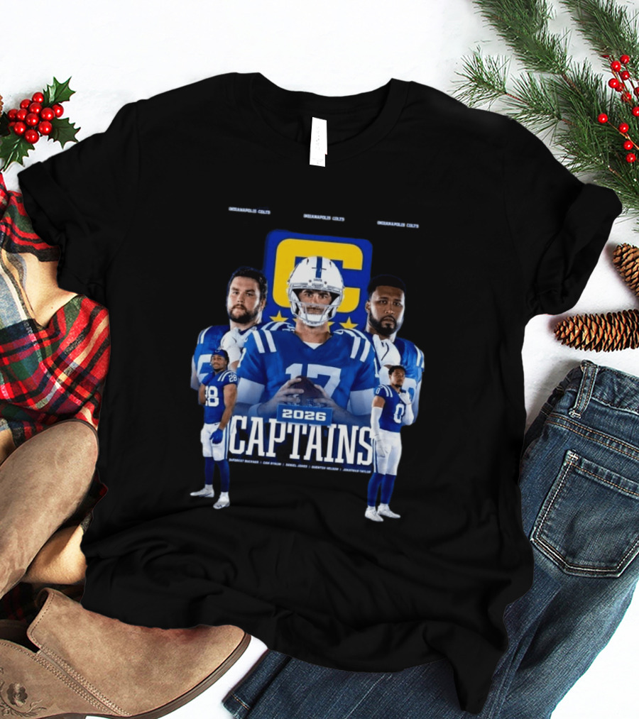 Colts Football 2026 Captains Sports Team T-Shirt