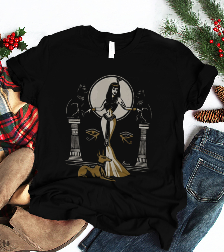 Egyptian Goddess Anubis Cats Iconic Ancient T-Shirt