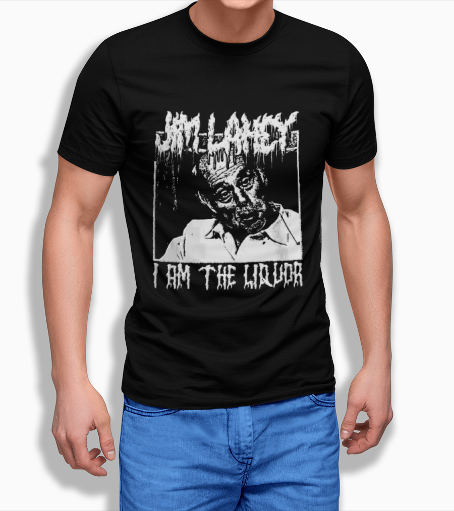 Jim Lahey I Am The Liquor Death Metal Halftone T-Shirt