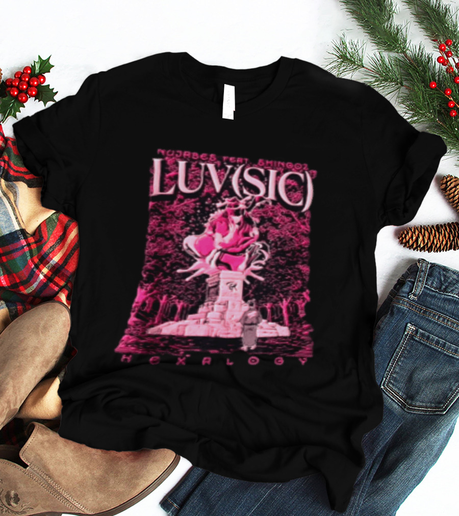 Nujabes Feat Shing02 Luv Sic Hexalogy Pink Statue Visual T-Shirt