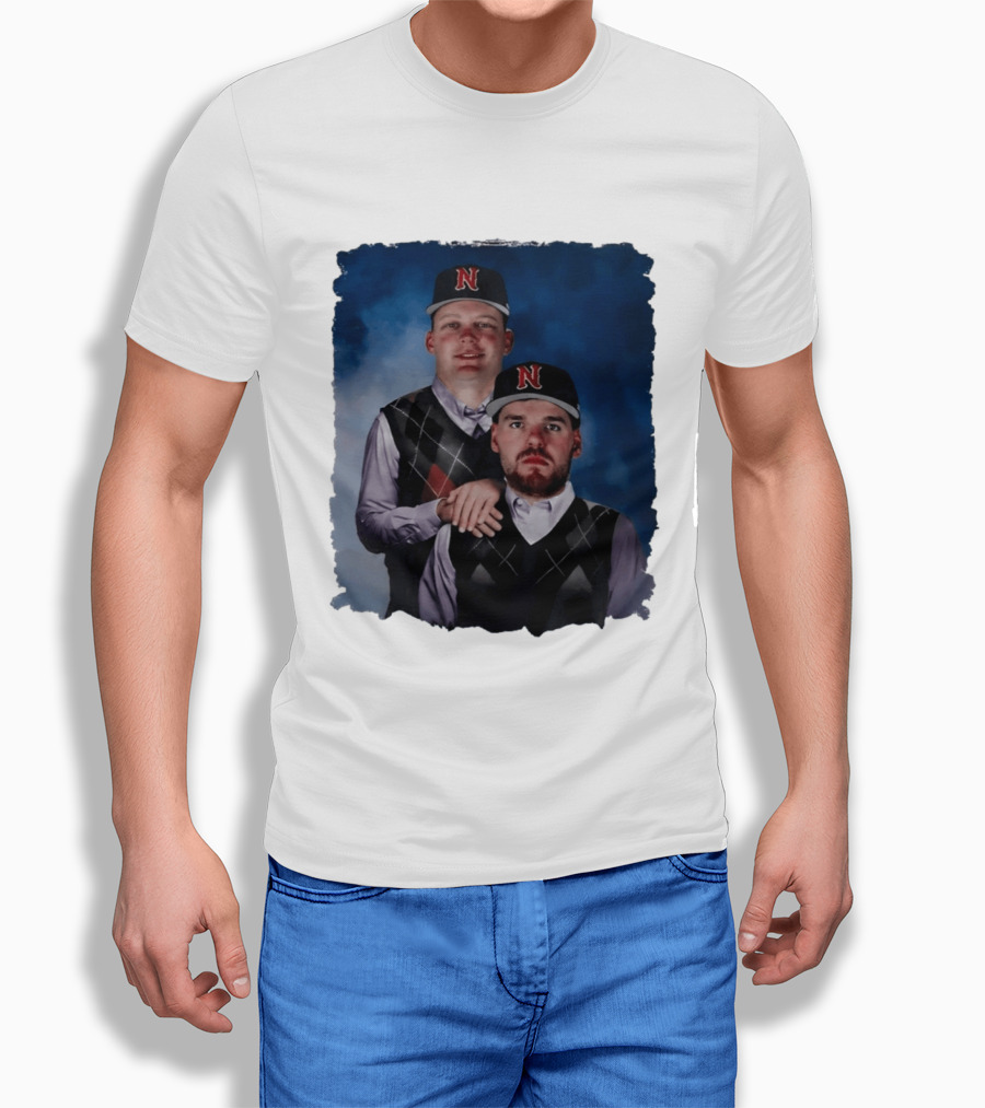 Brock Wilken And Luke Step Brothers N Cap Baseball T-Shirt