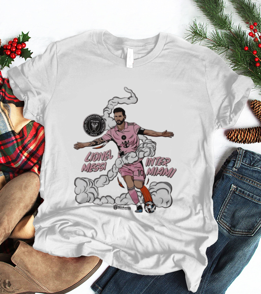 Lionel Messi Inter Miami CF 10 Soccer Player Pose MLS T-Shirt