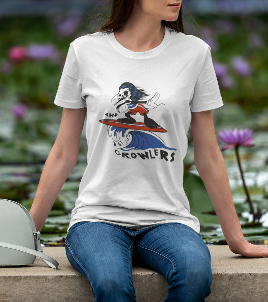 The Growlers Surfing Cartoon Character Wave Adventure T-Shirt