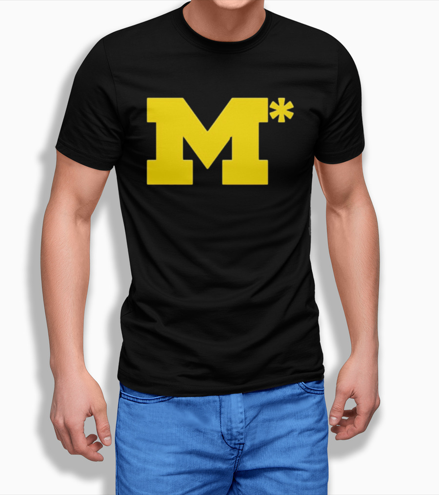 Michigan Wolverines M Asterisk 0.01 Seconds T-Shirt