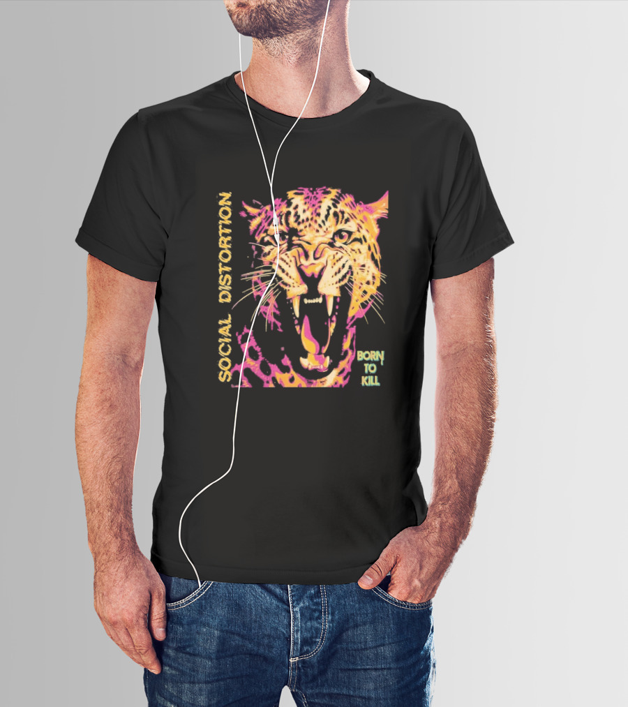 Social Distortion Born To Kill Roaring Leopard 2026 North American Tour T-Shirt