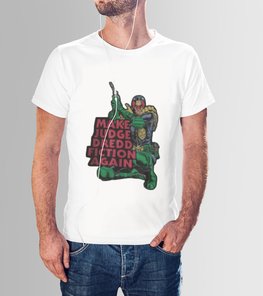 Make Judge Dredd Fiction Again Comic T-Shirt