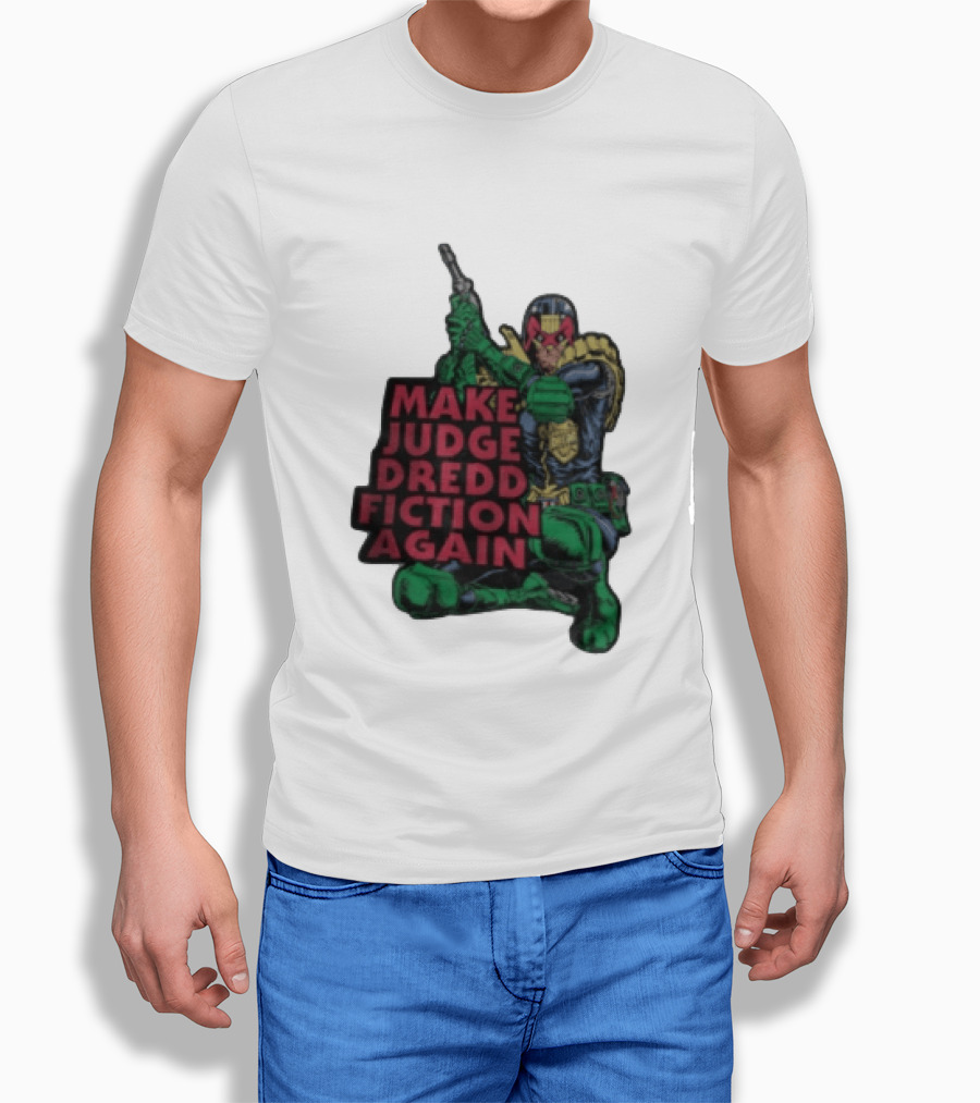 Make Judge Dredd Fiction Again Comic T-Shirt