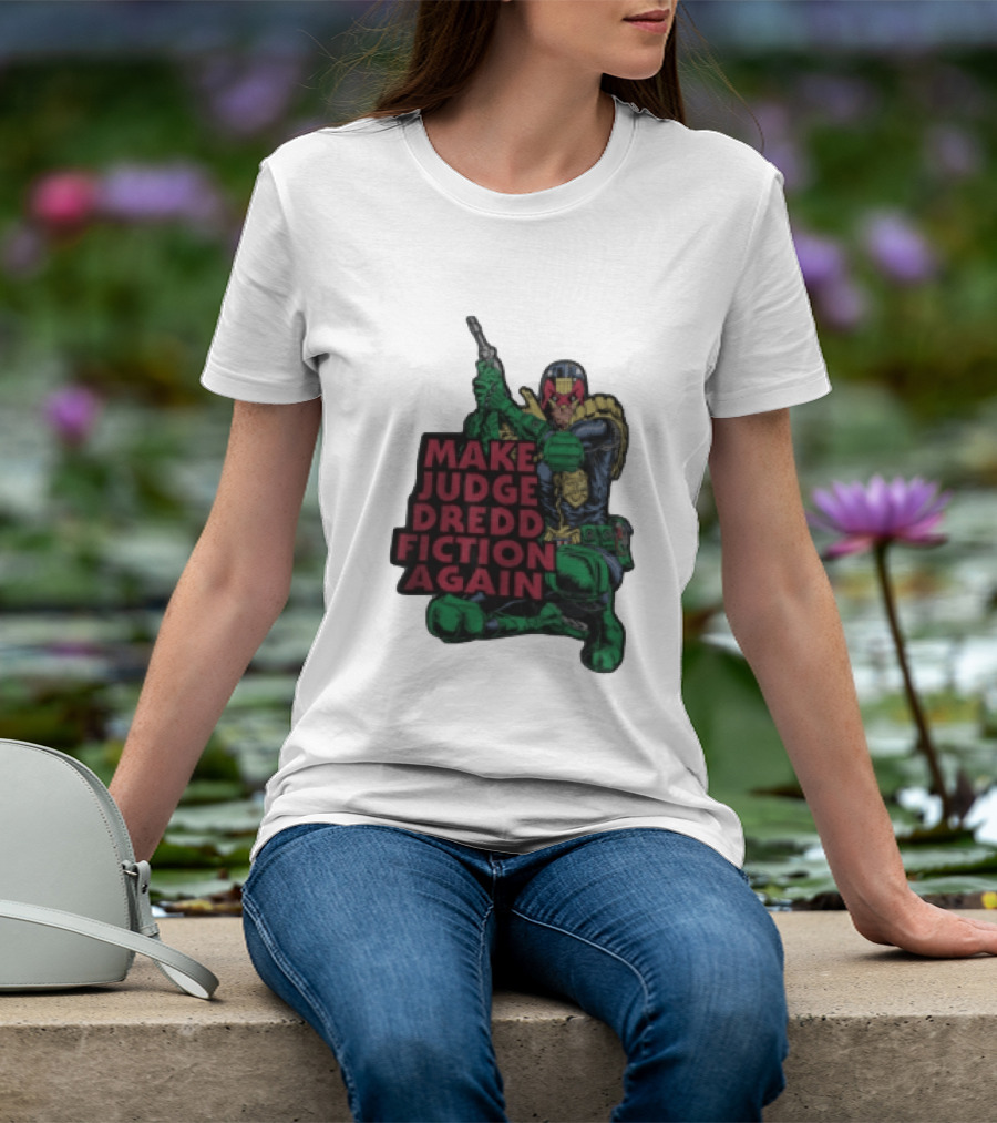 Make Judge Dredd Fiction Again Comic T-Shirt