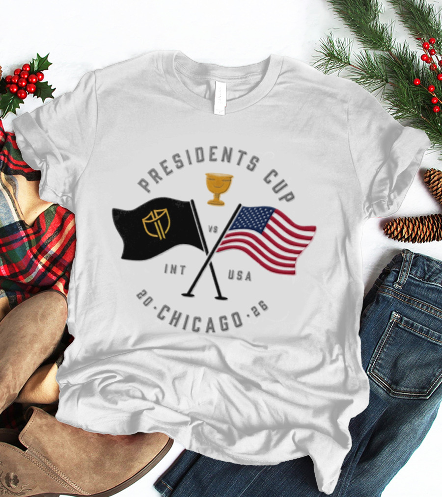 Presidents Cup Int Vs USA Chicago 2026 Golf Tournament T-Shirt