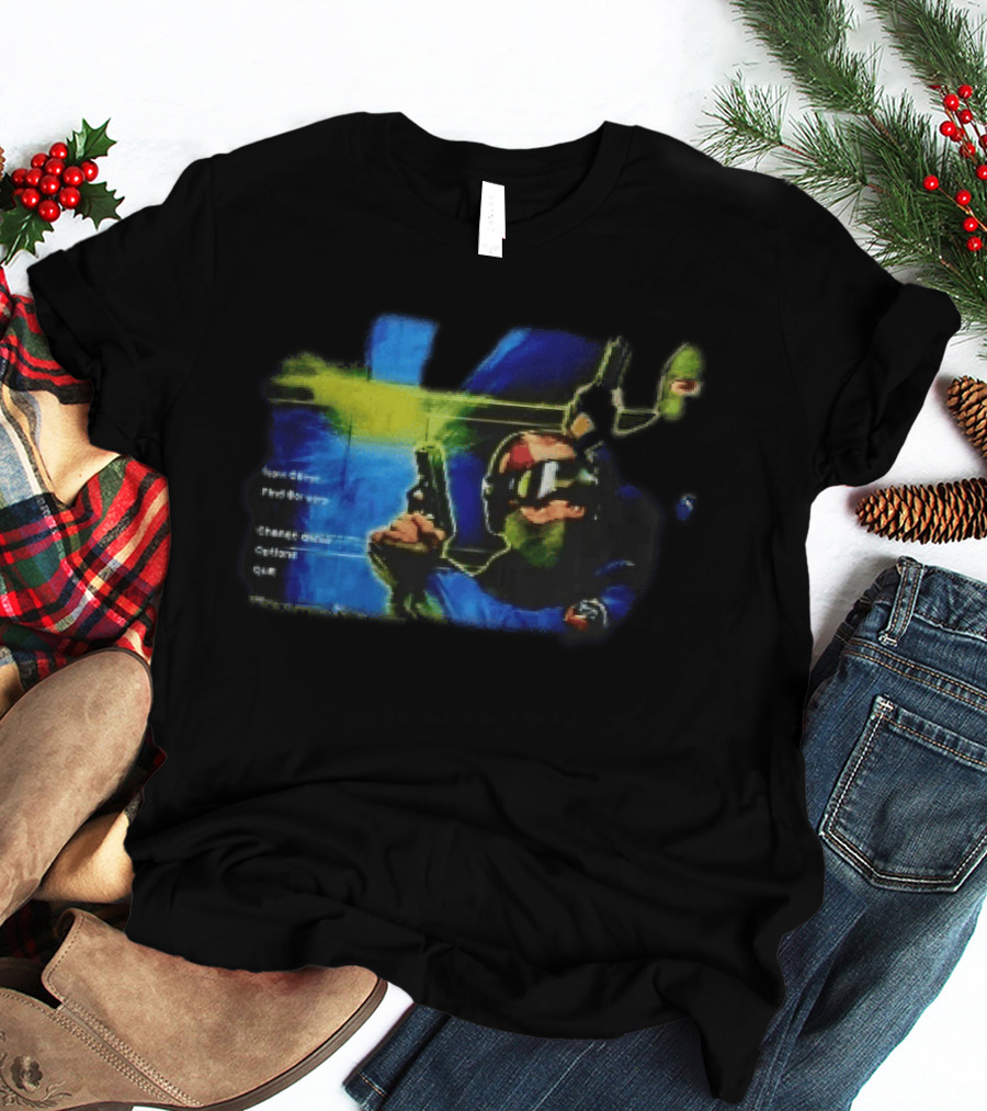 Counter Strike New Game Find Servers Change Options Quit Tactical Soldiers Guns Main Menu Screen T-Shirt