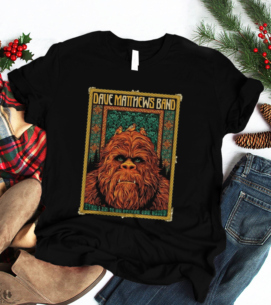 Dave Matthews Band The Gorge Amphitheatre George WA September 5 2026 Event With Orange Creature And Birds T-Shirt