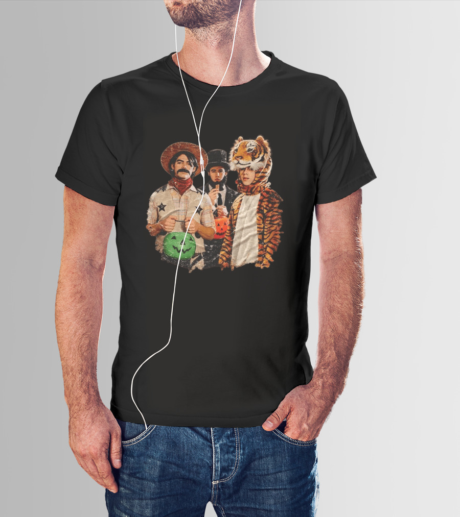 Jonas Brothers Cowboy Tiger Top Hat Halloween Costume Fun T-Shirt