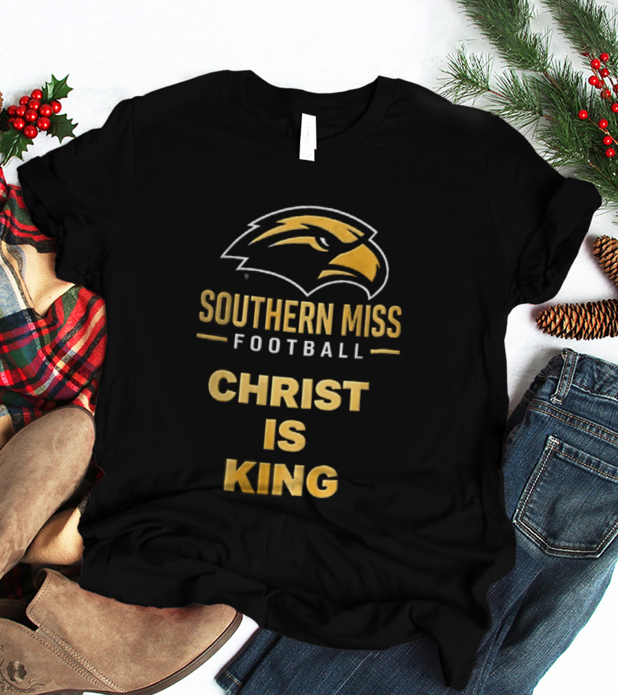 Southern Miss Golden Eagles Football Christ Is King Bird Head T-Shirt