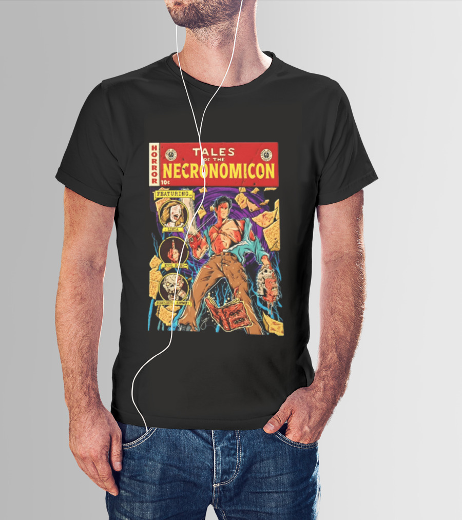 Tales Of The Necronomicon Horror Featuring Linda Evil Hand Henrietta Knoby T-Shirt