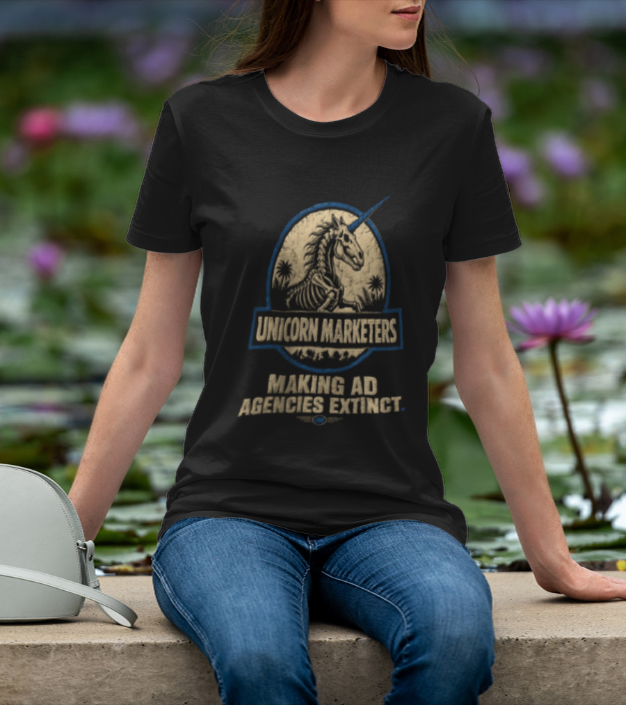 Unicorn Marketers Making Ad Agencies Extinct Skeleton Unicorn T-Shirt