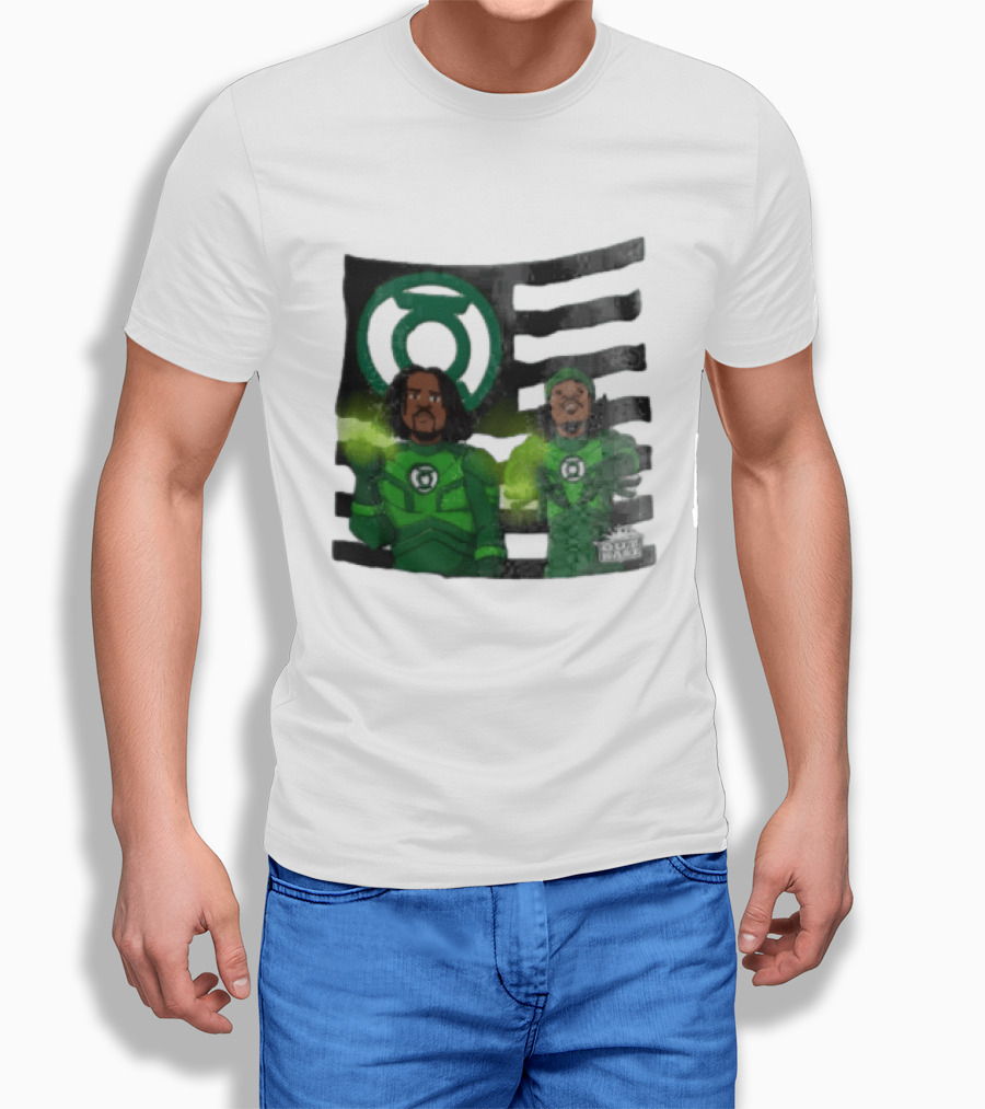 Lanterns X OutKast Comic Superheroes Green Light Power T-Shirt