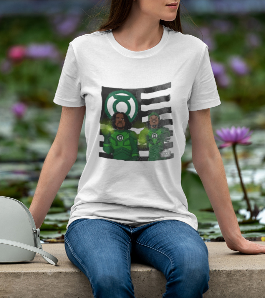 Lanterns X OutKast Comic Superheroes Green Light Power T-Shirt