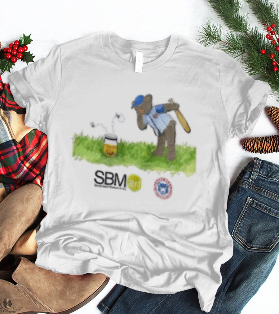 SB Mart South Bend Cubs Baseball Bear Museum T-Shirt