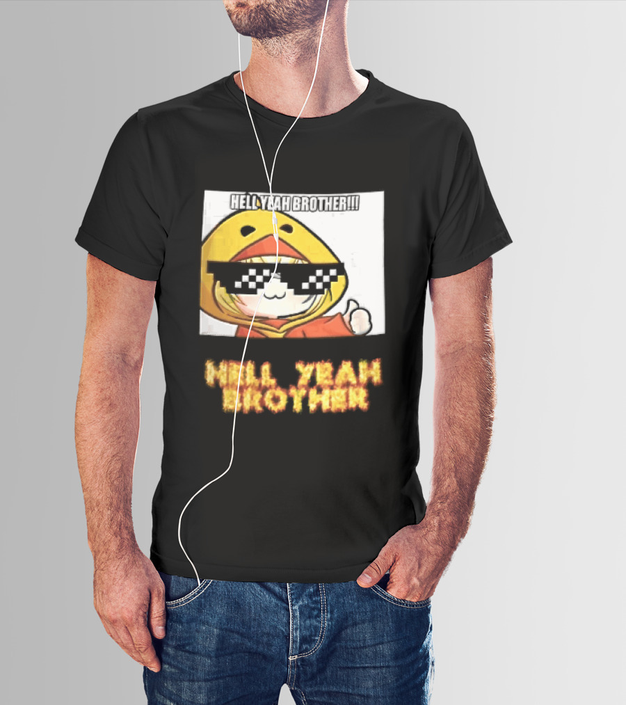 Hell Yeah Brother Cool Duck Meme Sunglasses Fun T-Shirt