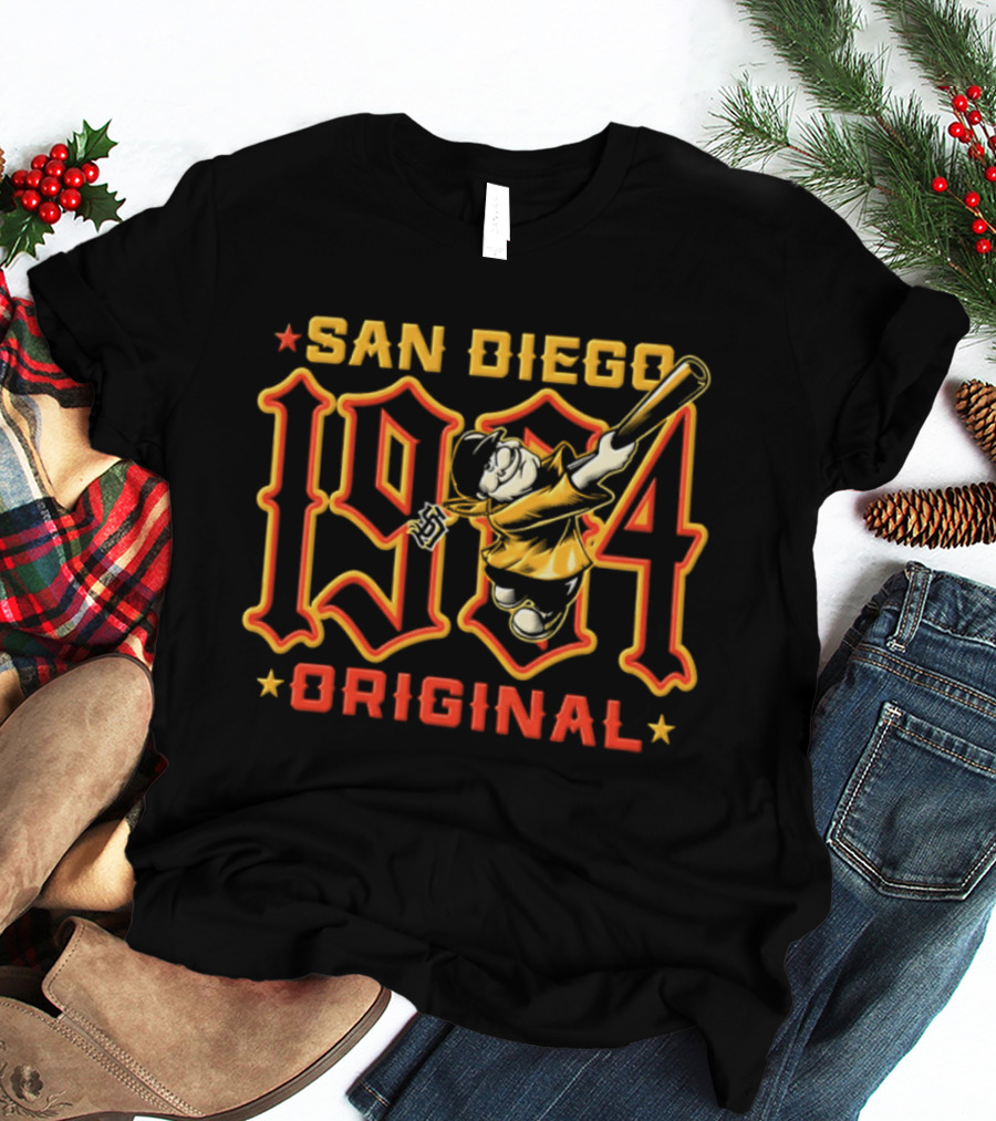 San Diego 1904 Original Retro Baseball Player T-Shirt