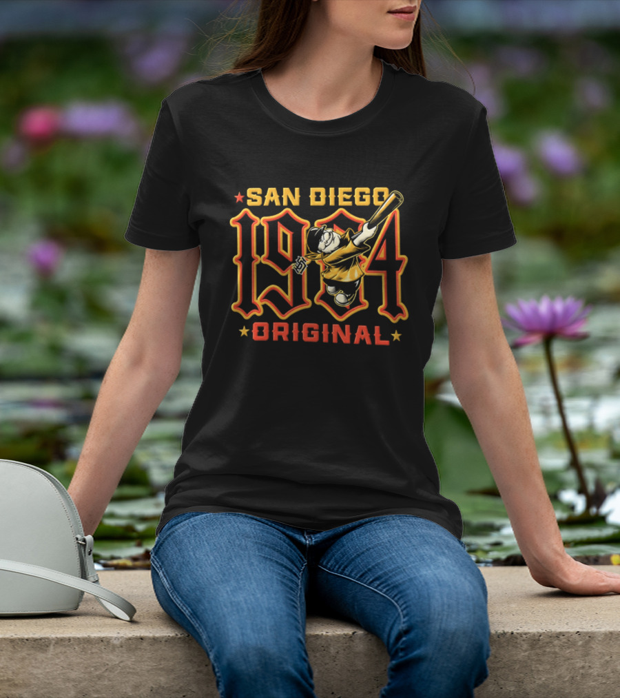 San Diego 1904 Original Retro Baseball Player T-Shirt